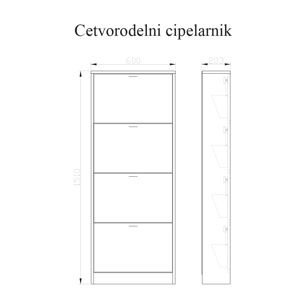 Cipelarnik četvorodelni - Slika 2