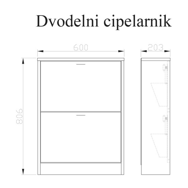 Cipelarnik dvodelni