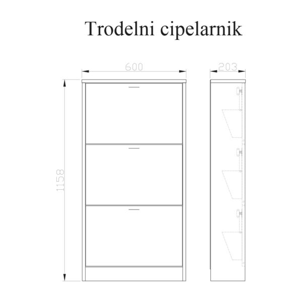Cipelarnik trodelni - Slika 2