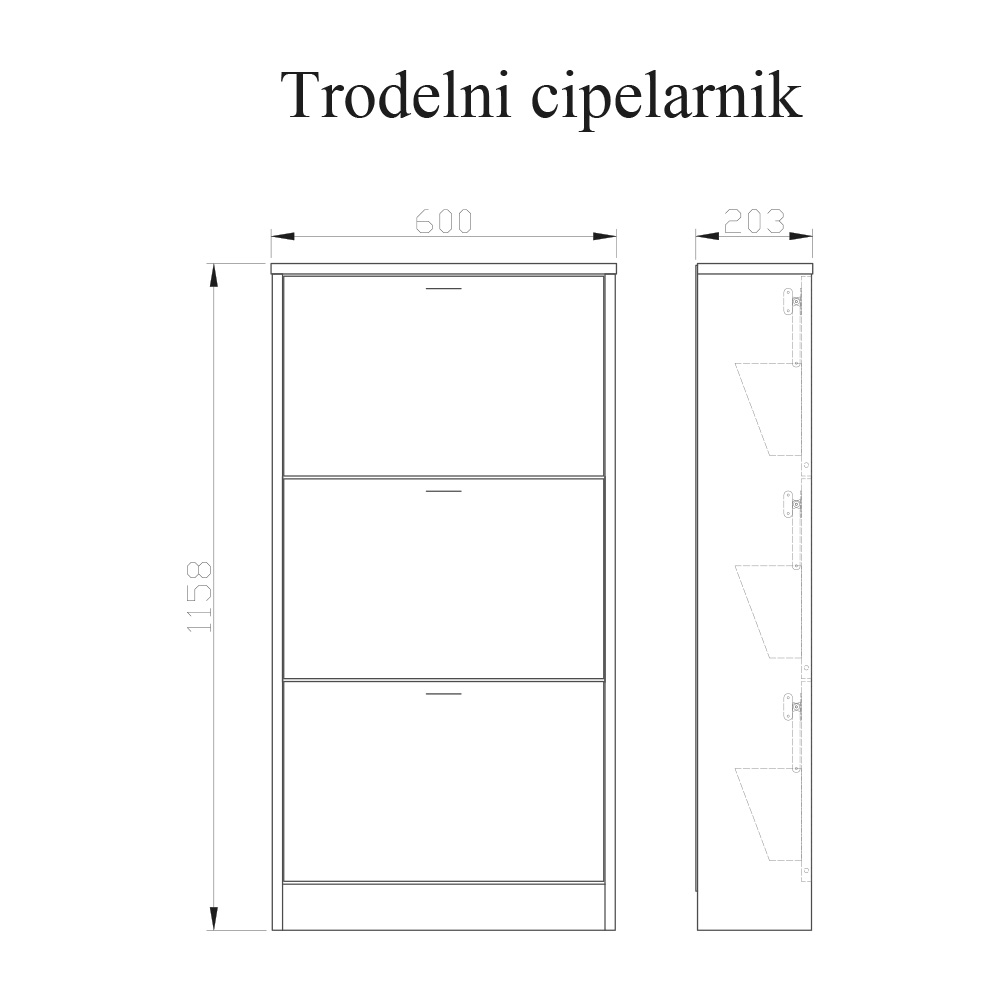 Cipelarnik trodelni - Slika 2