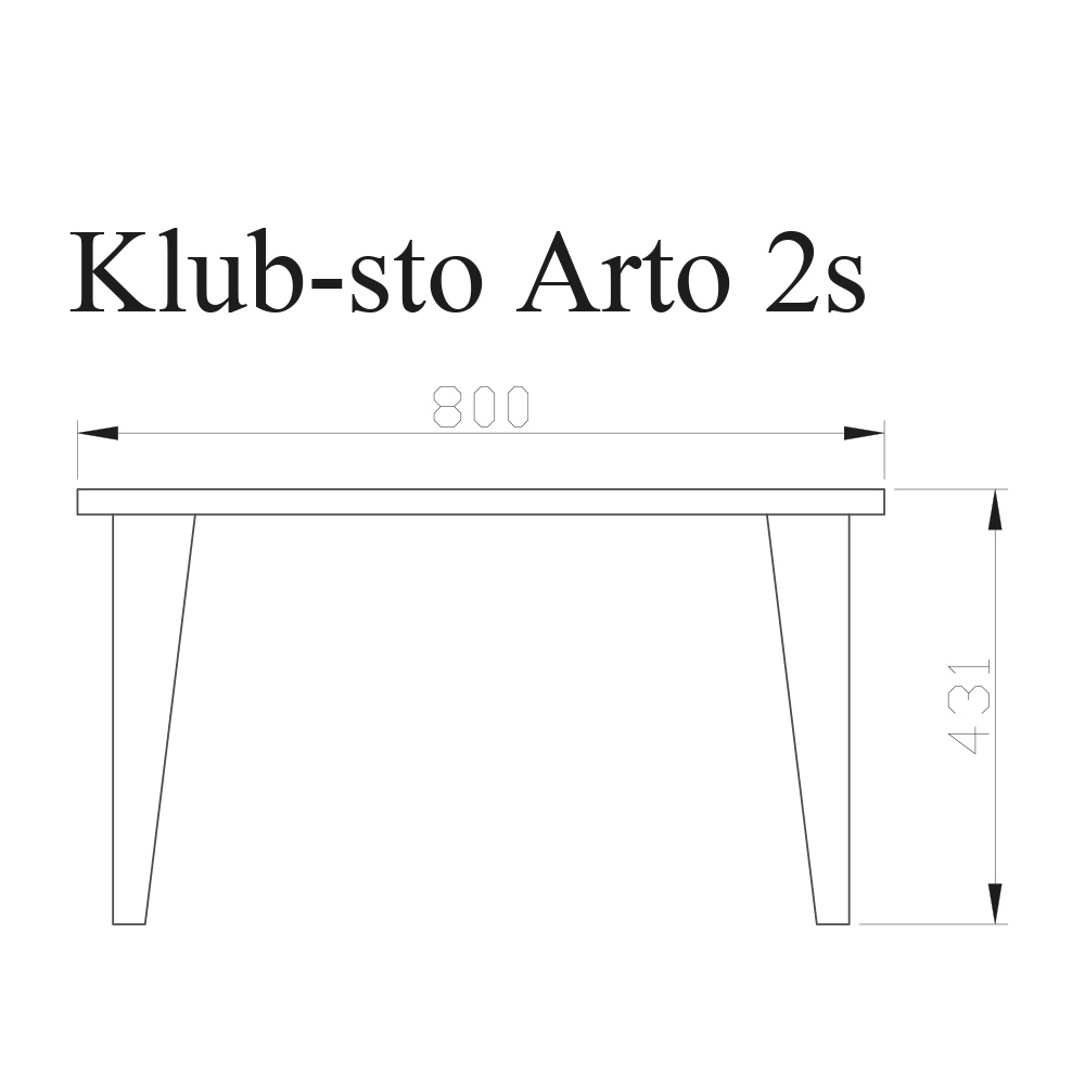 Klub sto ARTO 2s - Slika 2