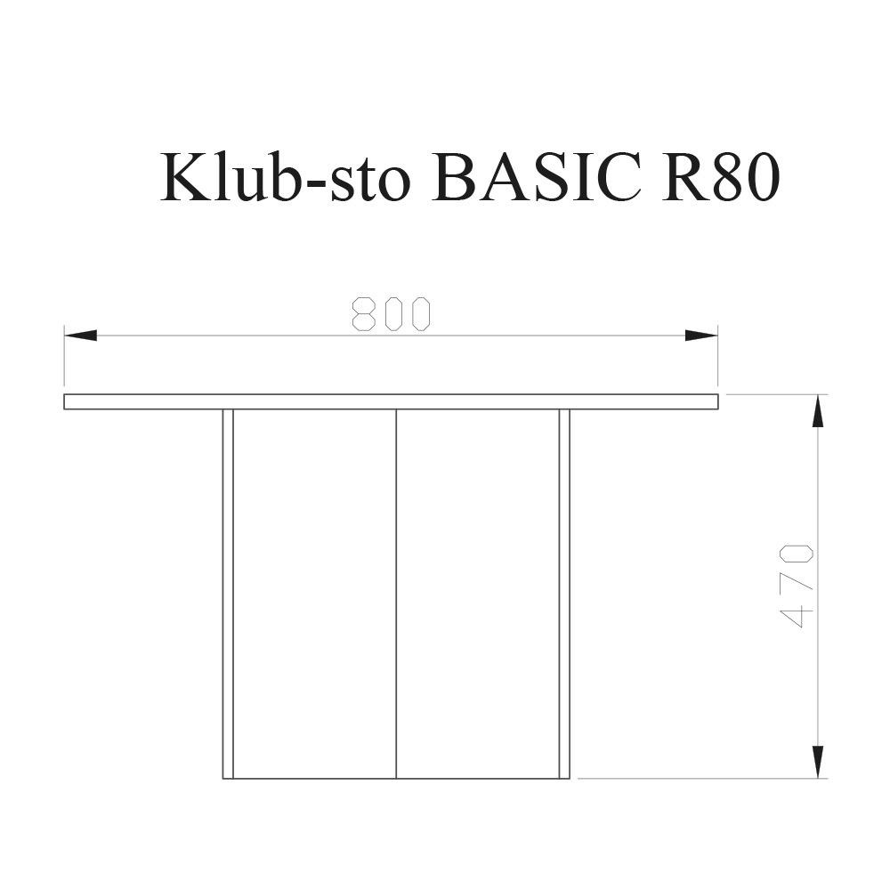Klub sto BASIC R80 - Slika 2