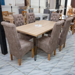 Stolica Mona braon i trpezarijski sto Arto 3s