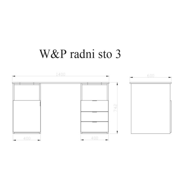 WORK&PLAY radni sto 3